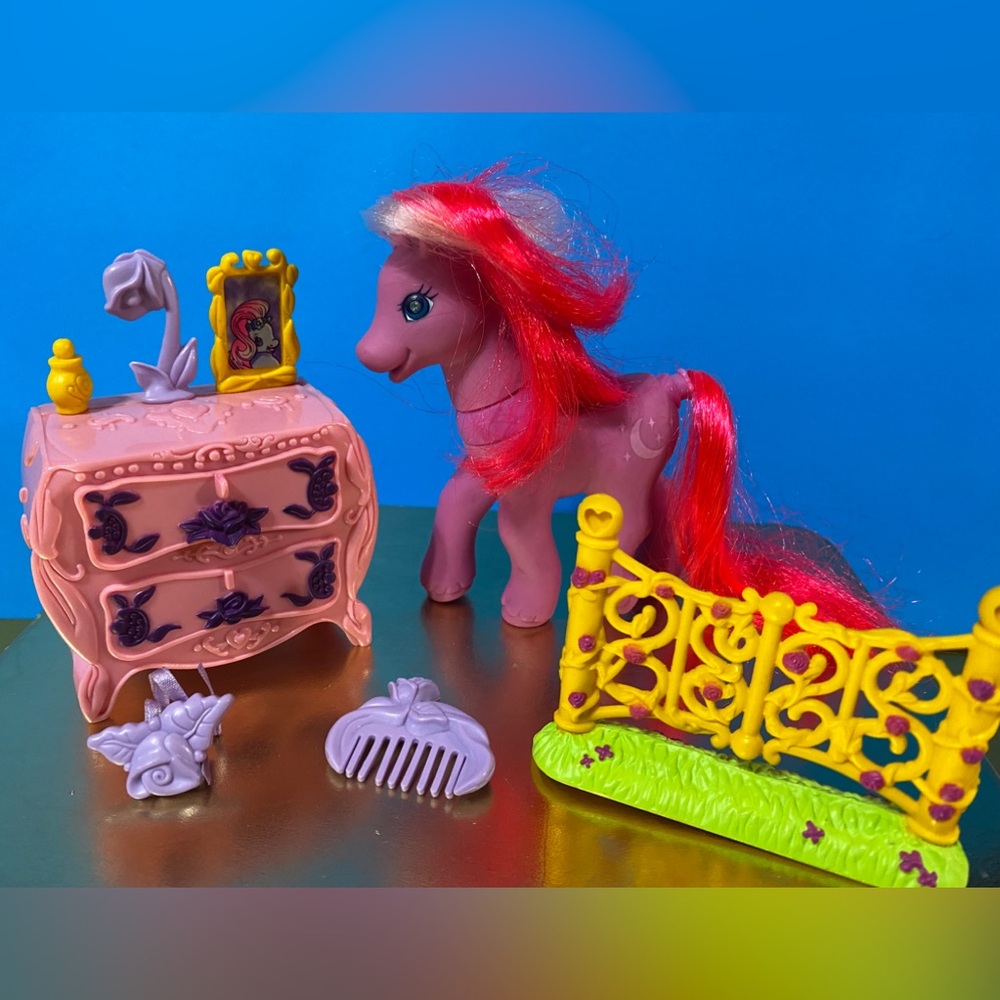 MY LITTLE PONY G2 VTG 1997 MAGIC MOTION FRIENDS MOON SHADOW w/ACCESS…